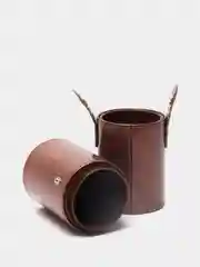 Медный пенал для кистей на заклепках, 6,5 х 18 см
