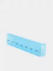 Синий таблетница на 7 отделений (недельный органайзер для таблеток)