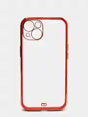 Красный чехол для iPhone 12 Mini, 12 Pro Max, 13 Mini, 13 Pro Max с гальваническим покрытием