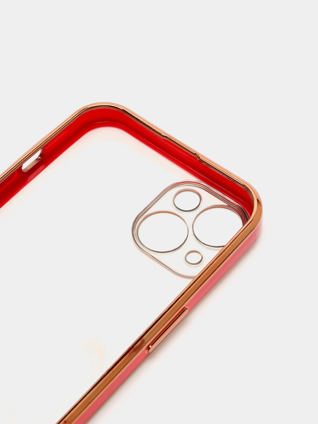 Красный чехол для iPhone 12 Mini, 12 Pro Max, 13 Mini, 13 Pro Max с гальваническим покрытием