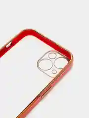 Красный чехол для iPhone 12 Mini, 12 Pro Max, 13 Mini, 13 Pro Max с гальваническим покрытием