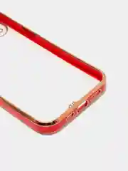 Красный чехол для iPhone 12 Mini, 12 Pro Max, 13 Mini, 13 Pro Max с гальваническим покрытием