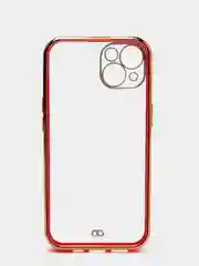 Красный чехол для iPhone 12 Mini, 12 Pro Max, 13 Mini, 13 Pro Max с гальваническим покрытием