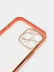 Розовый чехол для iPhone 12 Mini, 12 Pro Max, 13 Mini, 13 Pro Max с гальваническим покрытием