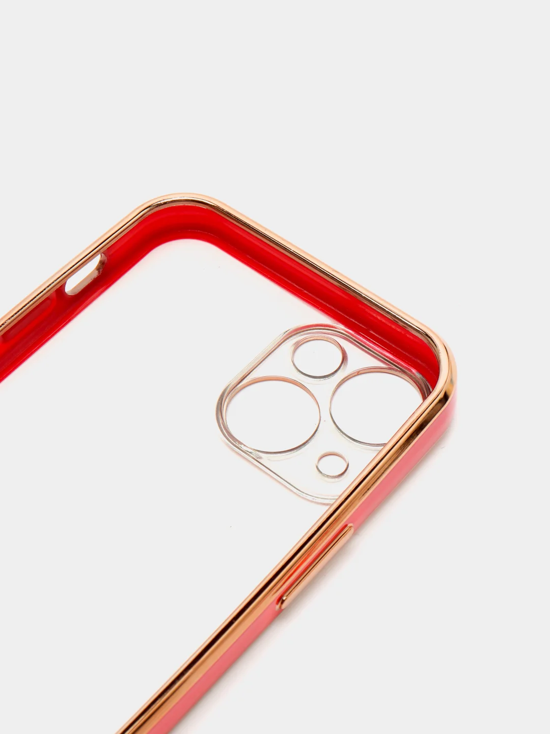 Красный чехол для iPhone 12 Mini, 12 Pro Max, 13 Mini, 13 Pro Max с гальваническим покрытием