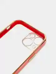 Красный чехол для iPhone 12 Mini, 12 Pro Max, 13 Mini, 13 Pro Max с гальваническим покрытием