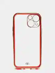 Красный чехол для iPhone 12 Mini, 12 Pro Max, 13 Mini, 13 Pro Max с гальваническим покрытием