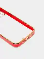 Красный чехол для iPhone 12 Mini, 12 Pro Max, 13 Mini, 13 Pro Max с гальваническим покрытием