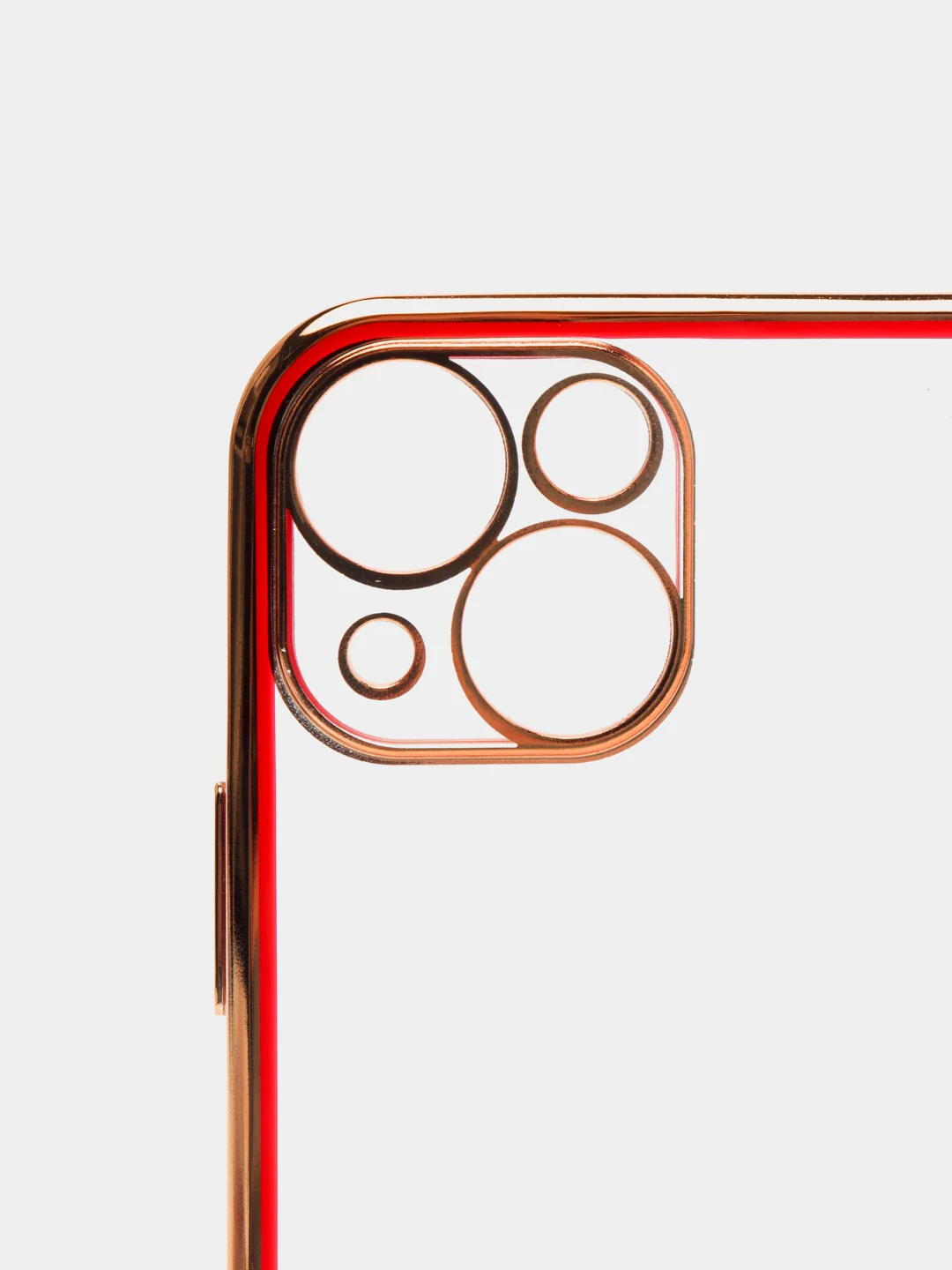 Красный чехол для iPhone 12 Mini, 12 Pro Max, 13 Mini, 13 Pro Max с гальваническим покрытием