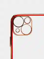 Красный чехол для iPhone 12 Mini, 12 Pro Max, 13 Mini, 13 Pro Max с гальваническим покрытием