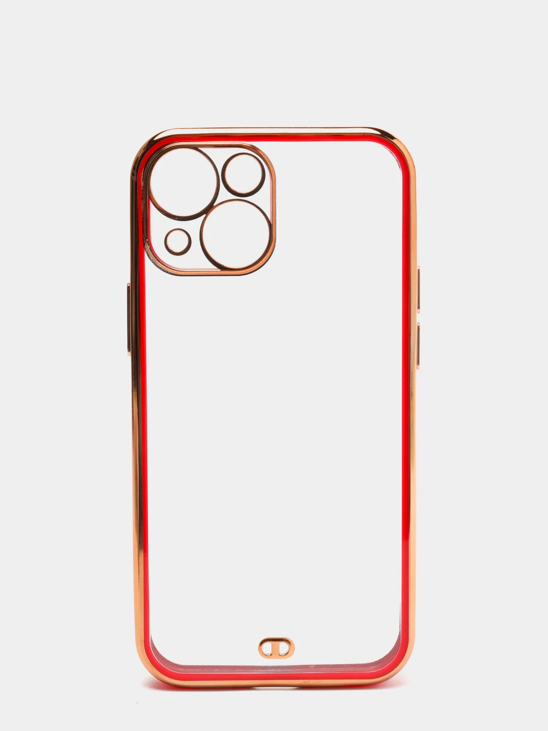 Красный чехол для iPhone 12 Mini, 12 Pro Max, 13 Mini, 13 Pro Max с гальваническим покрытием