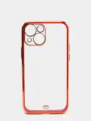 Красный чехол для iPhone 12 Mini, 12 Pro Max, 13 Mini, 13 Pro Max с гальваническим покрытием