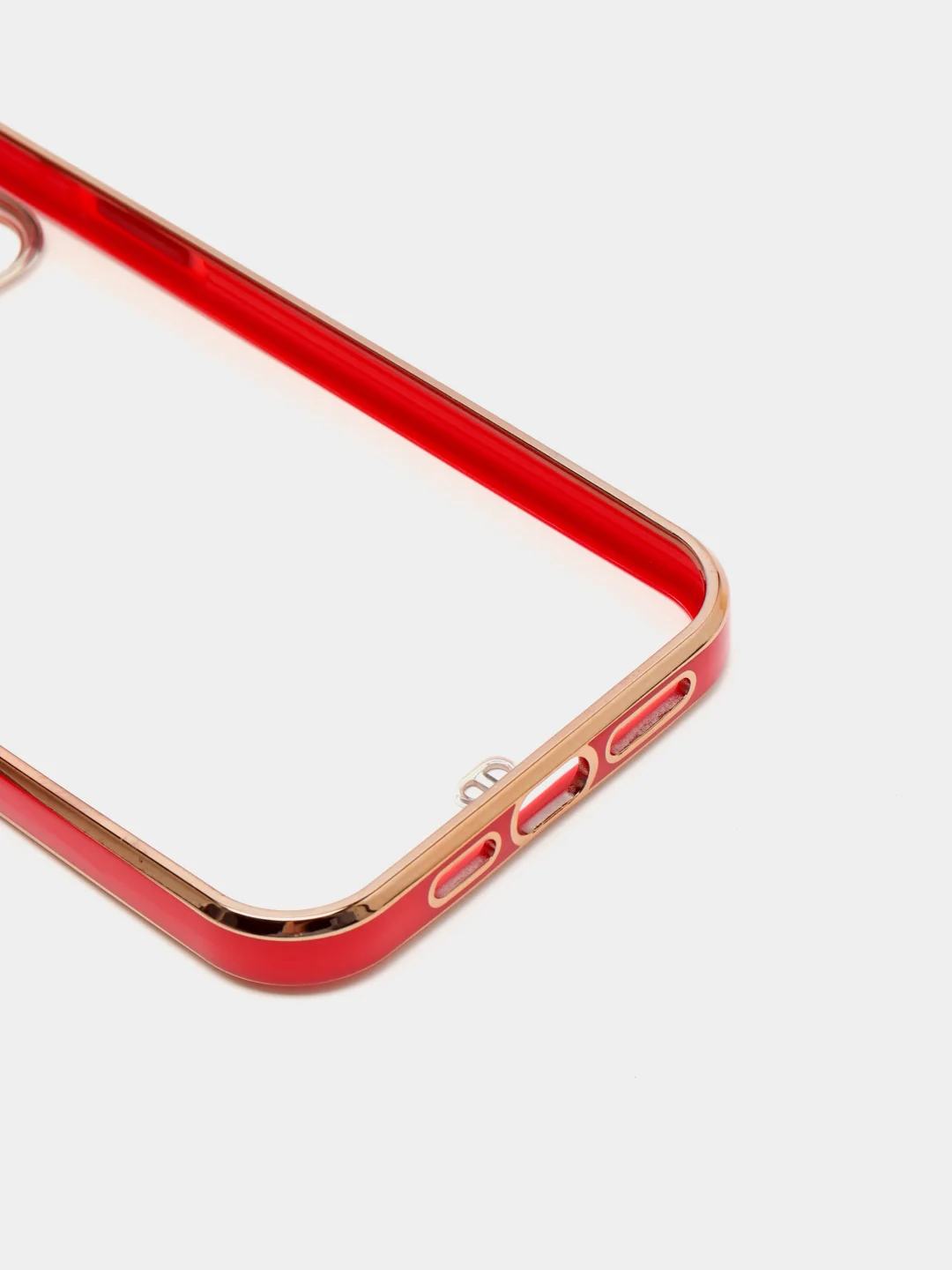 Красный чехол для iPhone 12 Mini, 12 Pro Max, 13 Mini, 13 Pro Max с гальваническим покрытием