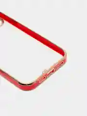 Красный чехол для iPhone 12 Mini, 12 Pro Max, 13 Mini, 13 Pro Max с гальваническим покрытием