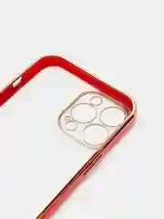 Красный чехол для iPhone 12 Mini, 12 Pro Max, 13 Mini, 13 Pro Max с гальваническим покрытием