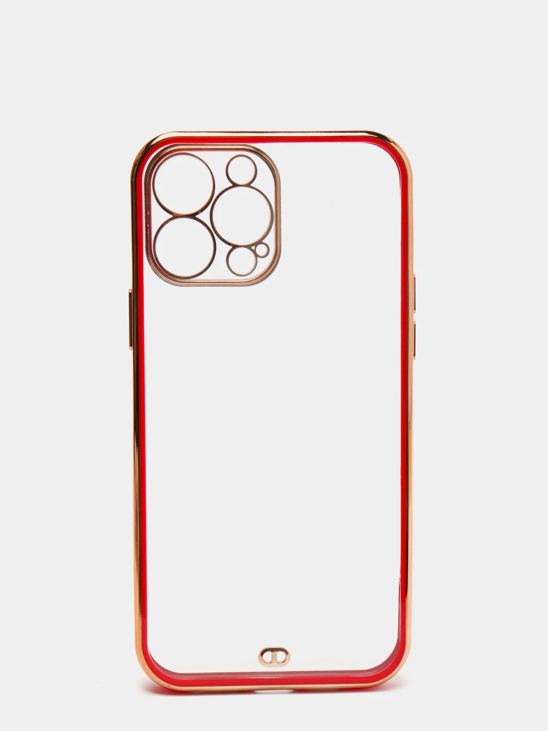 Красный чехол для iPhone 12 Mini, 12 Pro Max, 13 Mini, 13 Pro Max с гальваническим покрытием