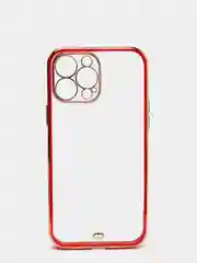 Красный чехол для iPhone 12 Mini, 12 Pro Max, 13 Mini, 13 Pro Max с гальваническим покрытием