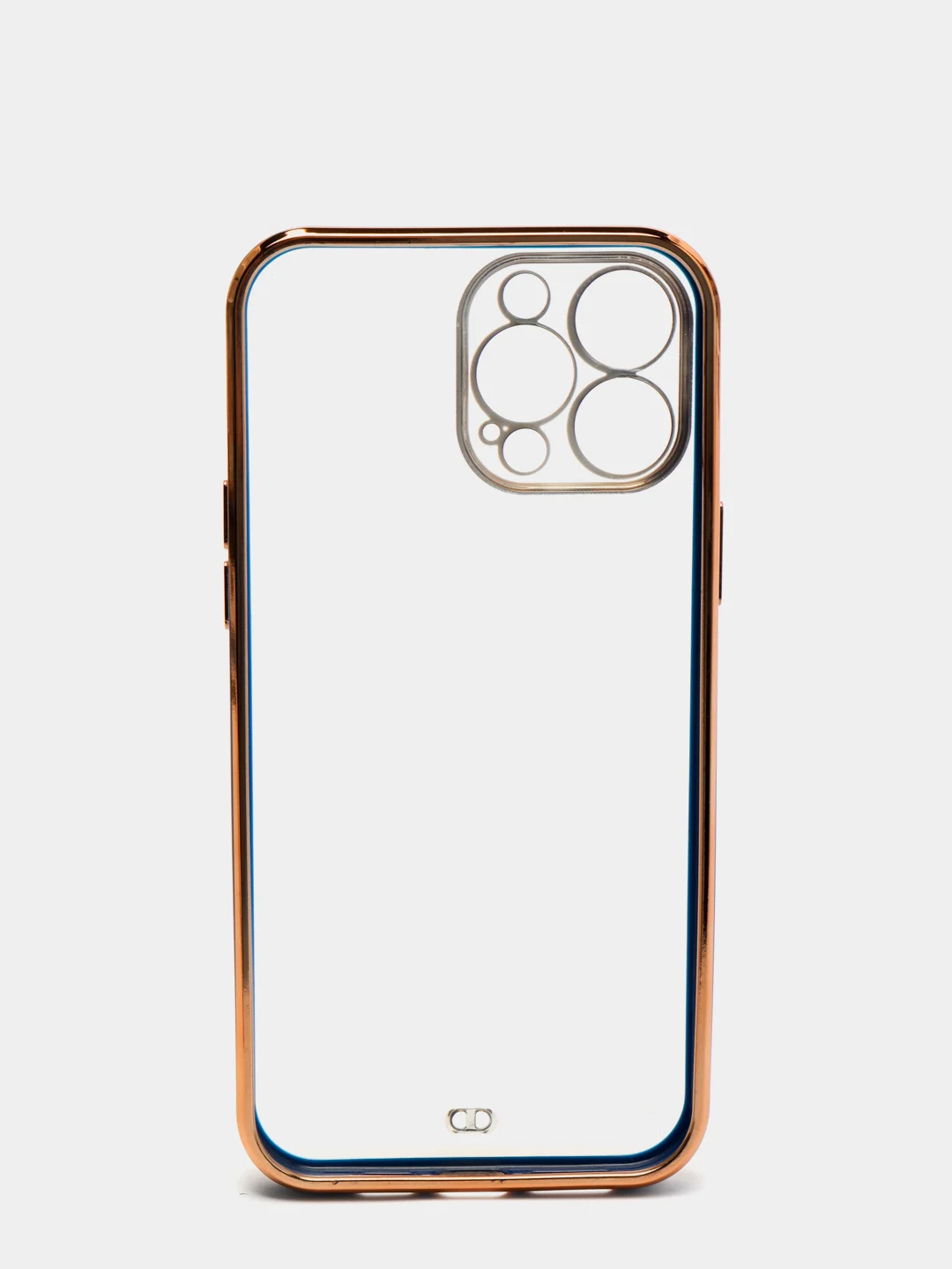 Синий чехол для iPhone 12 Mini, 12 Pro Max, 13 Mini, 13 Pro Max с гальваническим покрытием