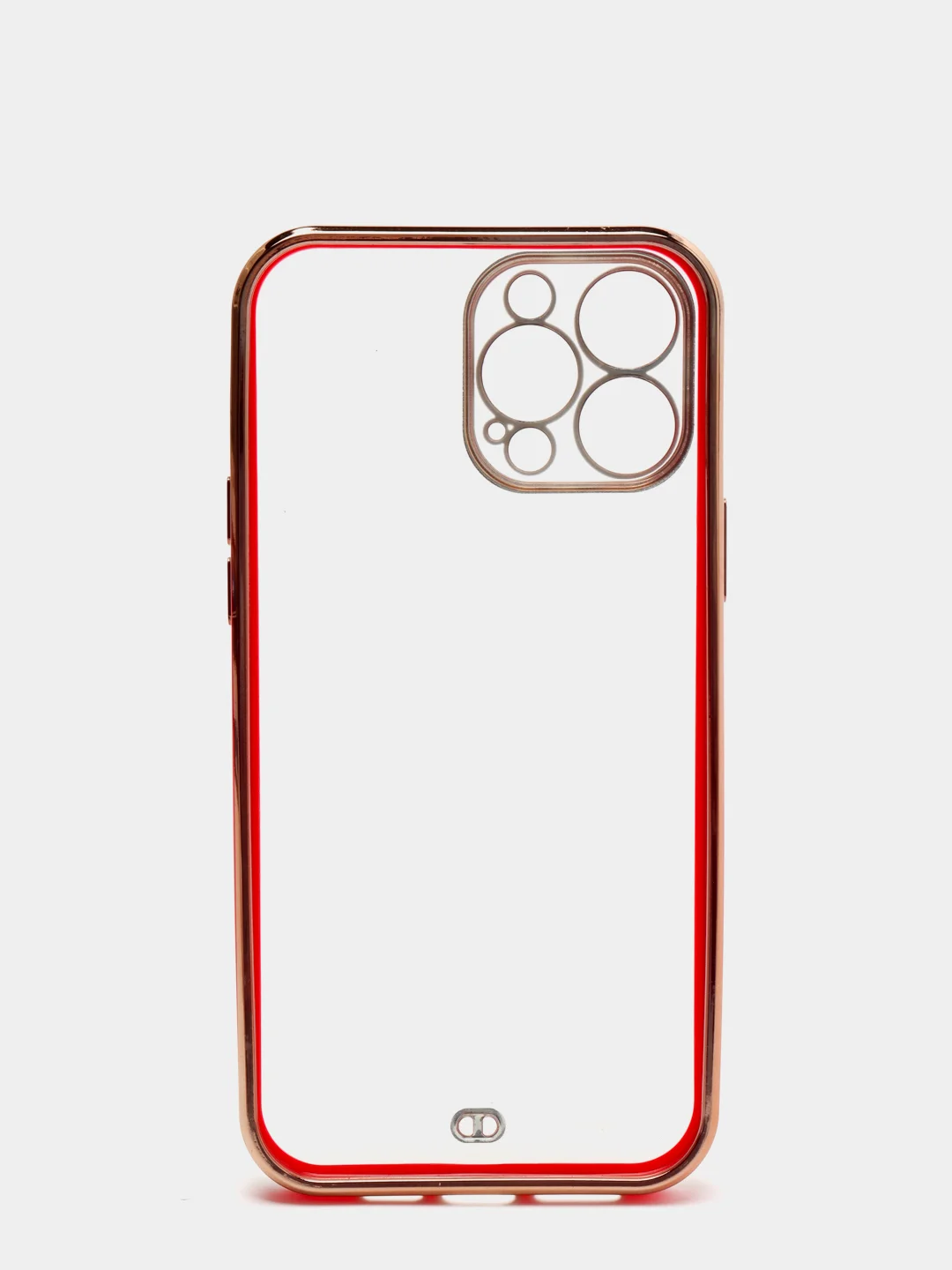 Красный чехол для iPhone 12 Mini, 12 Pro Max, 13 Mini, 13 Pro Max с гальваническим покрытием