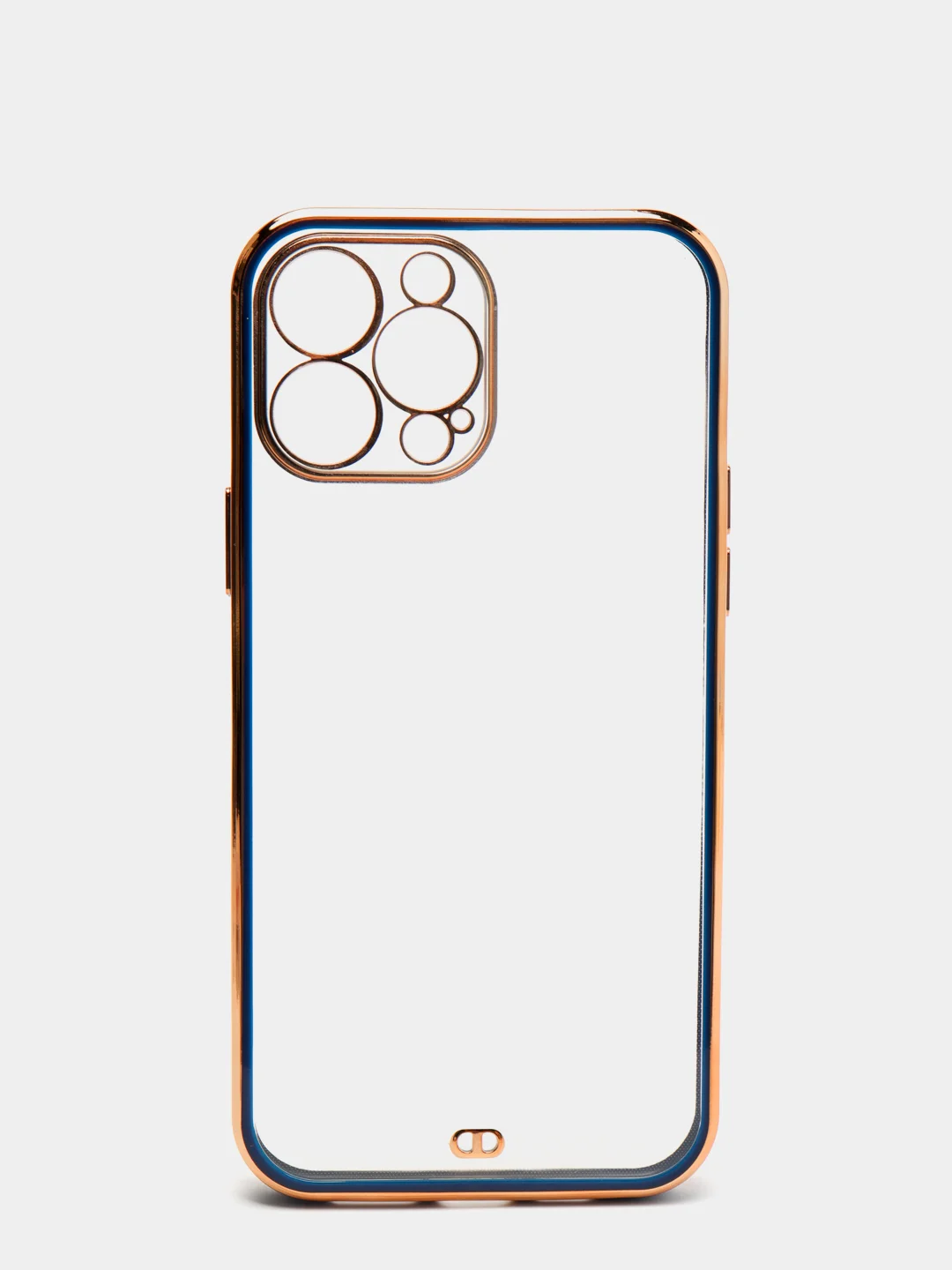 Синий чехол для iPhone 12 Mini, 12 Pro Max, 13 Mini, 13 Pro Max с гальваническим покрытием