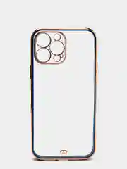 Синий чехол для iPhone 12 Mini, 12 Pro Max, 13 Mini, 13 Pro Max с гальваническим покрытием