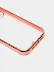 Розовый чехол для iPhone 12 Mini, 12 Pro Max, 13 Mini, 13 Pro Max с гальваническим покрытием