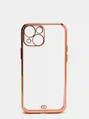 Розовый чехол для iPhone 12 Mini, 12 Pro Max, 13 Mini, 13 Pro Max с гальваническим покрытием