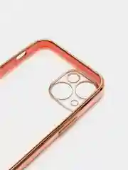 Розовый чехол для iPhone 12 Mini, 12 Pro Max, 13 Mini, 13 Pro Max с гальваническим покрытием