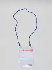 Синий бейдж на шнурке