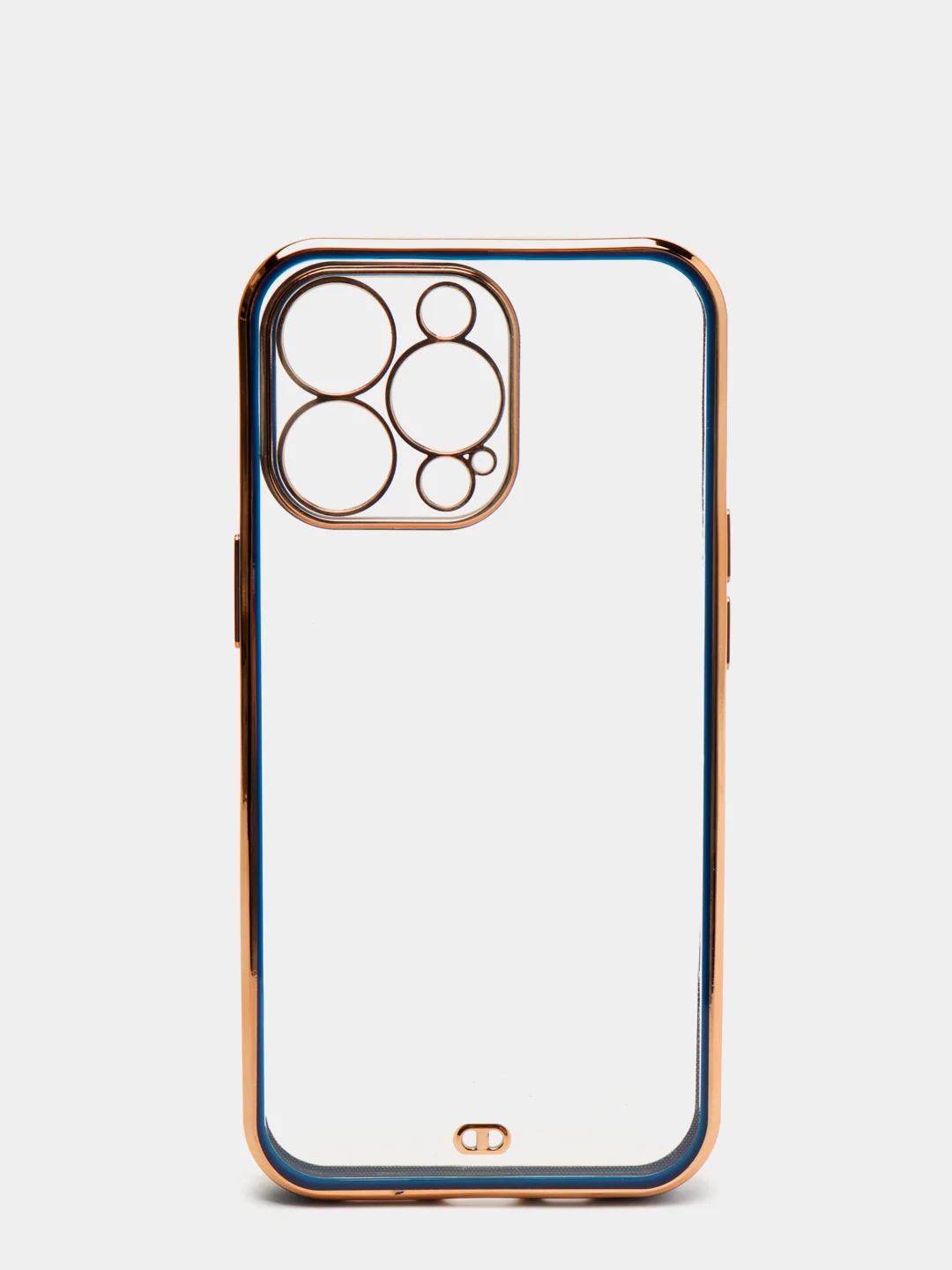 Синий чехол для iPhone 12 Mini, 12 Pro Max, 13 Mini, 13 Pro Max с гальваническим покрытием