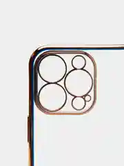 Синий чехол для iPhone 12 Mini, 12 Pro Max, 13 Mini, 13 Pro Max с гальваническим покрытием