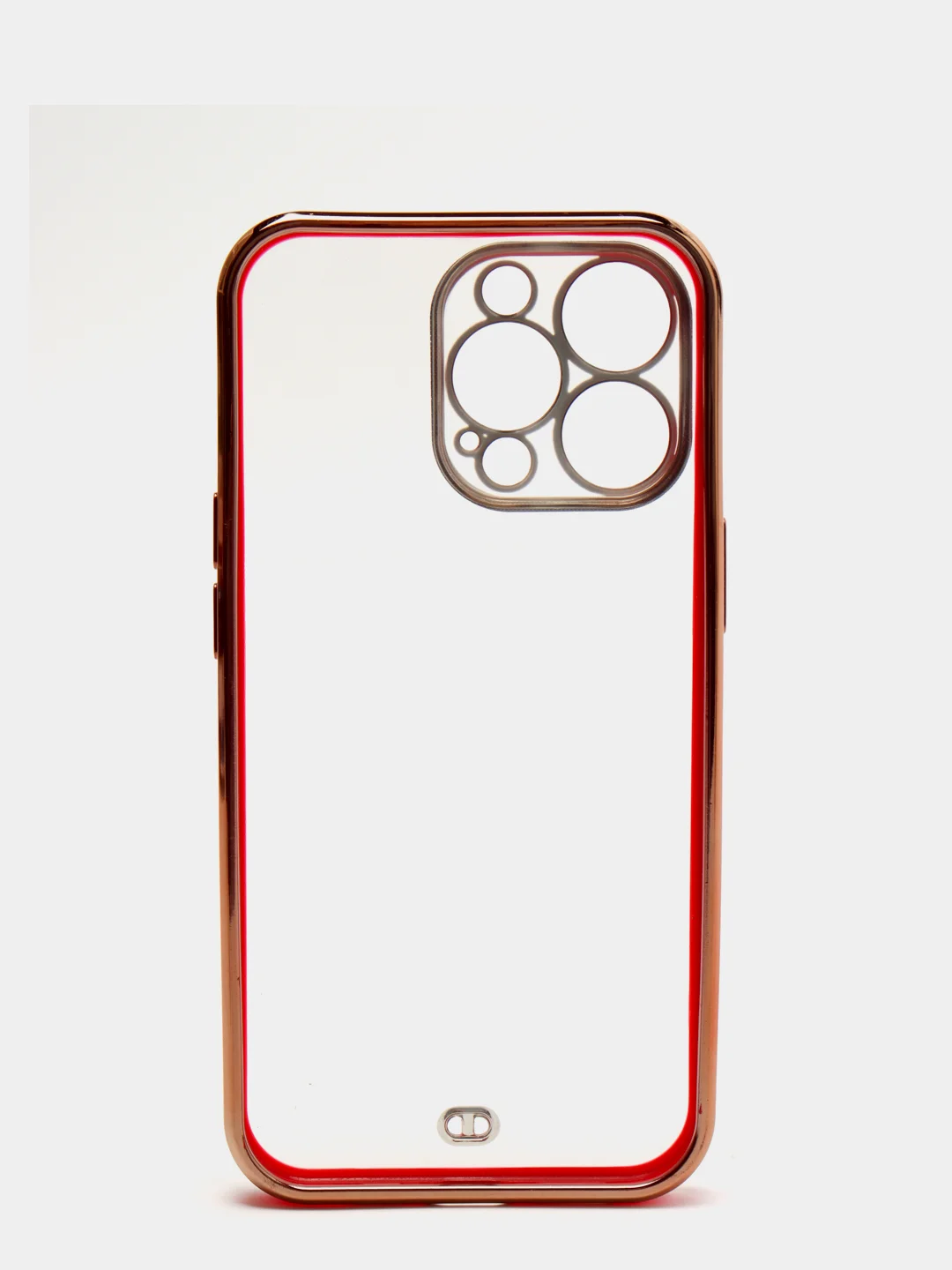 Красный чехол для iPhone 12 Mini, 12 Pro Max, 13 Mini, 13 Pro Max с гальваническим покрытием
