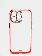 Красный чехол для iPhone 12 Mini, 12 Pro Max, 13 Mini, 13 Pro Max с гальваническим покрытием