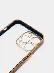 Синий чехол для iPhone 12 Mini, 12 Pro Max, 13 Mini, 13 Pro Max с гальваническим покрытием