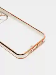 Белый чехол для iPhone 12 Mini, 12 Pro Max, 13 Mini, 13 Pro Max с гальваническим покрытием