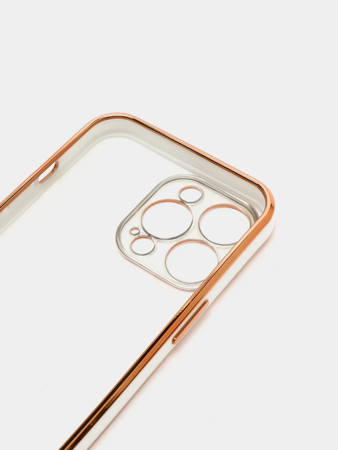 Белый чехол для iPhone 12 Mini, 12 Pro Max, 13 Mini, 13 Pro Max с гальваническим покрытием