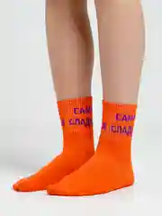 Алый носки женские с надписью
