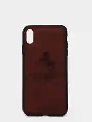 Коричневый дизайнерский чехол на iPhone с конем