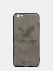 Серый дизайнерский чехол на iPhone с орлом
