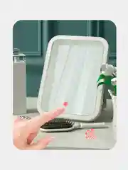 Зеркало косметическое с подсветкой настольное EVOLITE SQ (LED, аккум., сенсор)