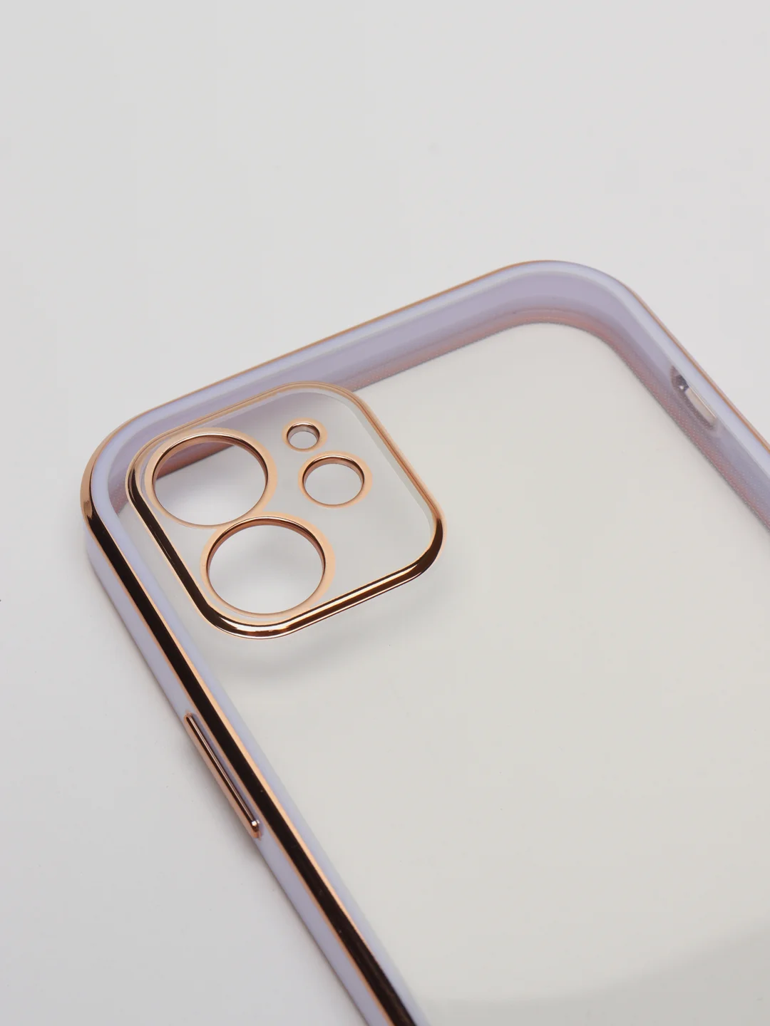 Сиреневый чехол Накладка силиконовая с металическим ободком iPhone 12 mini /12 /12pro /12 proMax