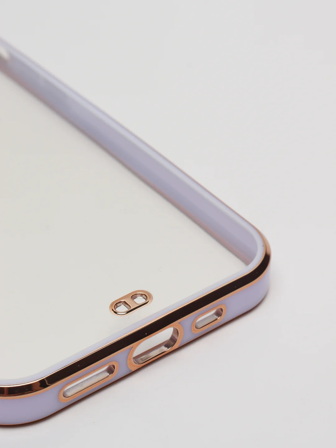 Сиреневый чехол Накладка силиконовая с металическим ободком iPhone 12 mini /12 /12pro /12 proMax