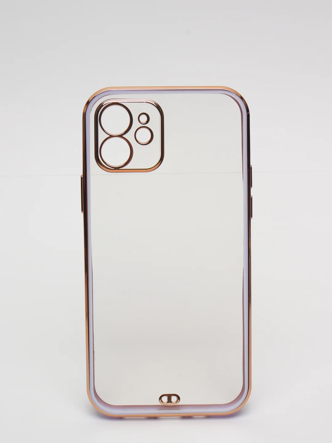 Сиреневый чехол Накладка силиконовая с металическим ободком iPhone 12 mini /12 /12pro /12 proMax