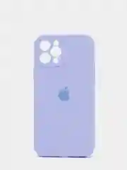 Лавандовый чехол Silicone Case для Apple iPhone 12 с защитой камеры (закрытый низ)