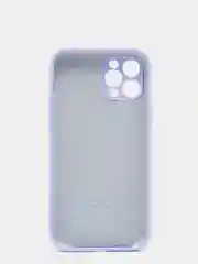 Лавандовый чехол Silicone Case для Apple iPhone 12 с защитой камеры (закрытый низ)