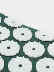 Зеленый акупунктурный массажный коврик с валиком, аппликатор Кузнецова