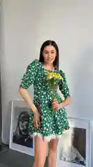 Платье женское в цветочек