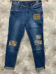 Золотой джинсы женские
