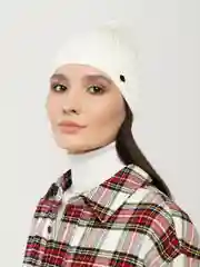Молочный шапка /Шапка БИНИ/Шапка хлопок/Шапка вязаная/Шапка женская/Шапка унисекс