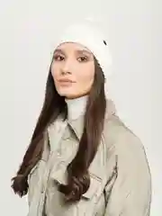 Молочный шапка БИНИ/Шапка вязаная/Шапка Хлопок вязаная/Шапка/Шапка с отворотом